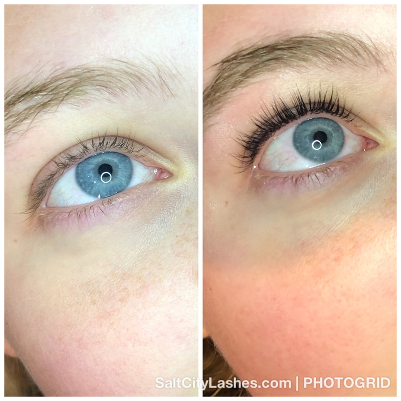 Salt City Lashes - Gallery includes Before and After, models and